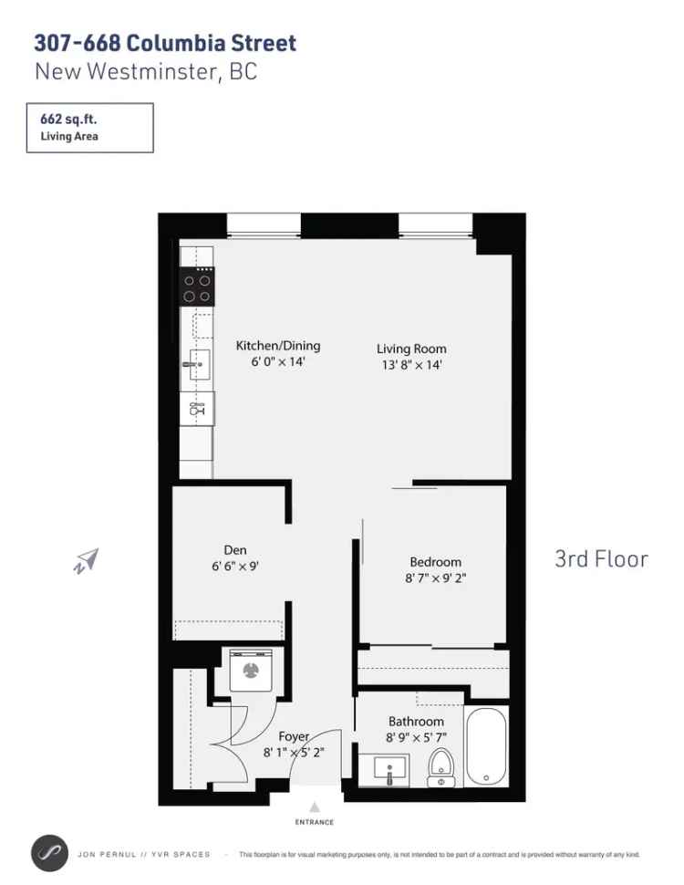 1 Bedroom Condo in Quay New Westminster