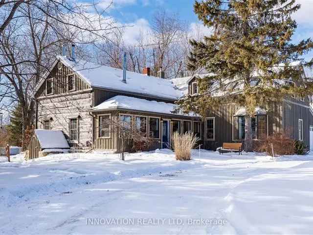 94+ Acre Homestead with Restored Log Home and Barns