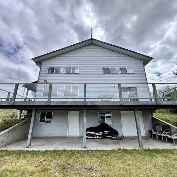 Waterfront Home on Rail Lake with Shop and Sundeck