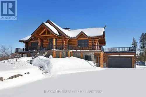 Buy House in Fitzroy Ottawa Stunning Custom Log Home with Pool