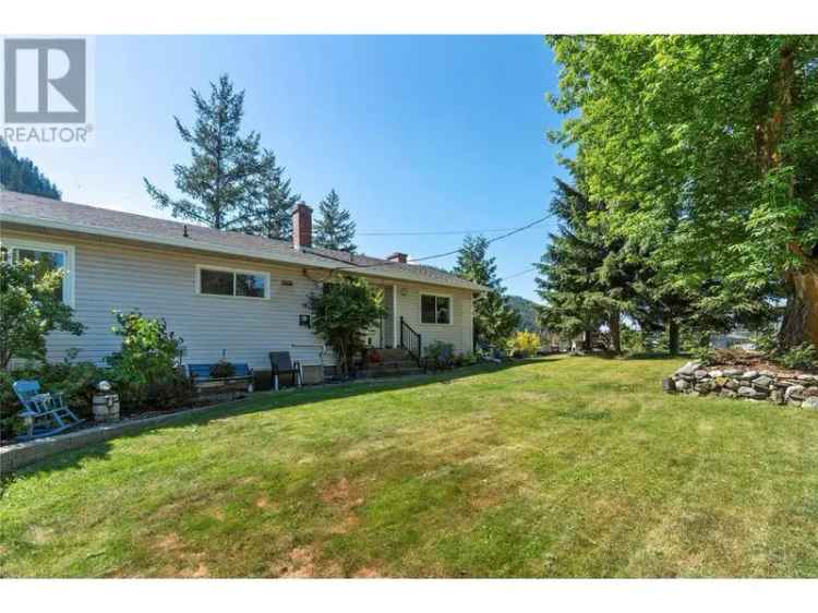 Buy House in Chase with Expansive Land and Stunning Mountain Views