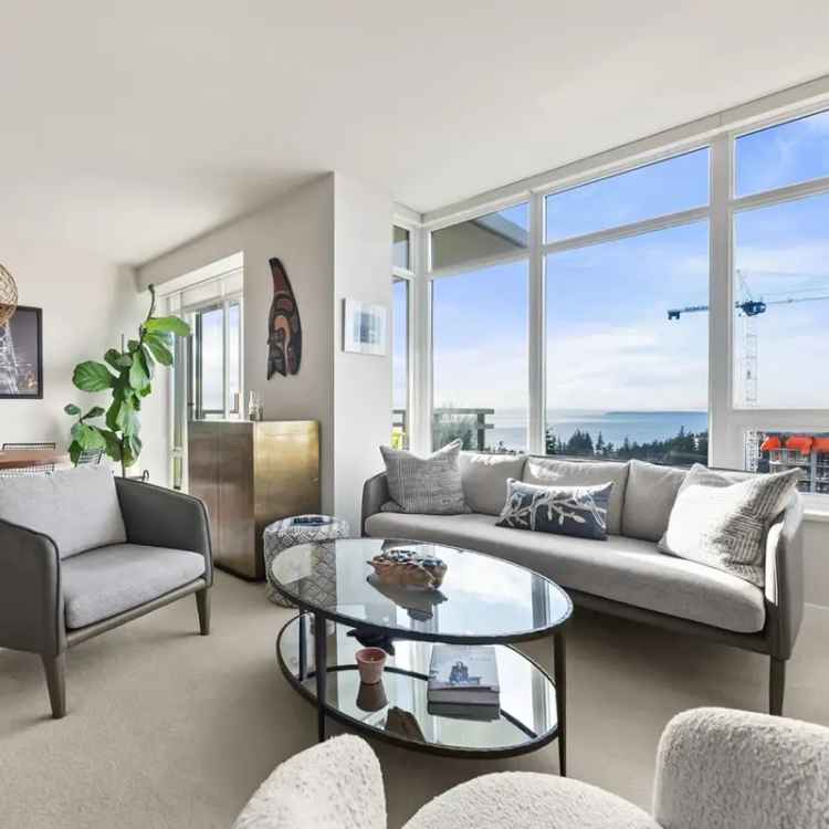 Ocean View 1 Bed + Den Suite in White Rock's Miramar Village