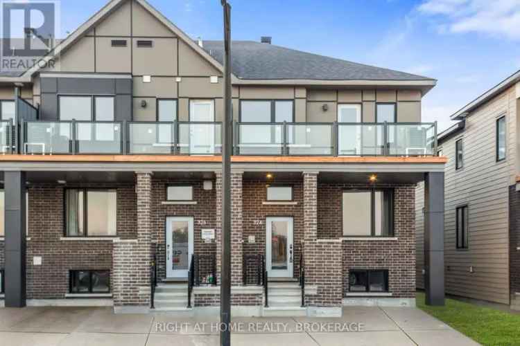 Modern End Unit Townhouse with Balcony and Finished Basement