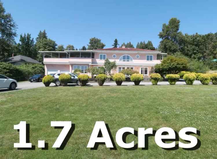 1.7 Acre Burnaby South Property R1+A3 Zoning Development Potential