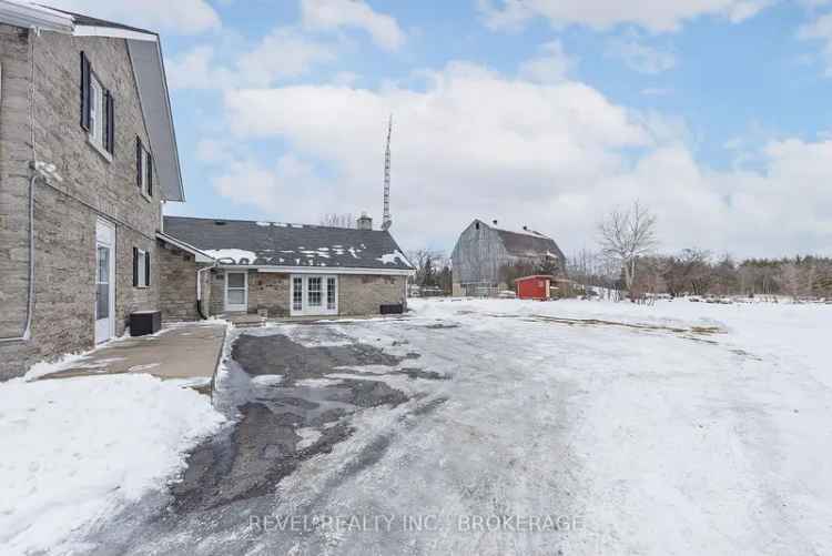 Breathtaking Limestone Century Home on 30 Acres Near Kingston