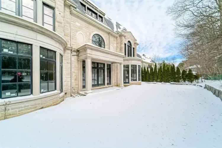 This Unfinished Bridle Path Mansion Boasts Bulletproof Windows