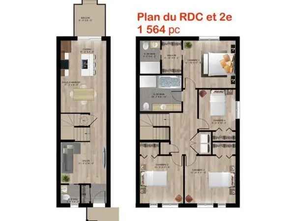 New 4-Bedroom Condo near Montreal