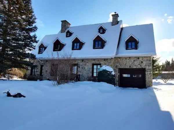 3-Bedroom Stone House with 2 Fireplaces and Garage for Sale