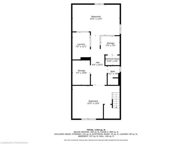 Woodstock Bungalow: 2+1 Bedroom, Finished Basement, Great Location