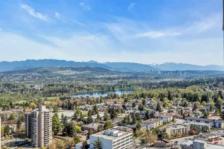 Metrotown Condo with Panoramic Views Near Schools and Transit