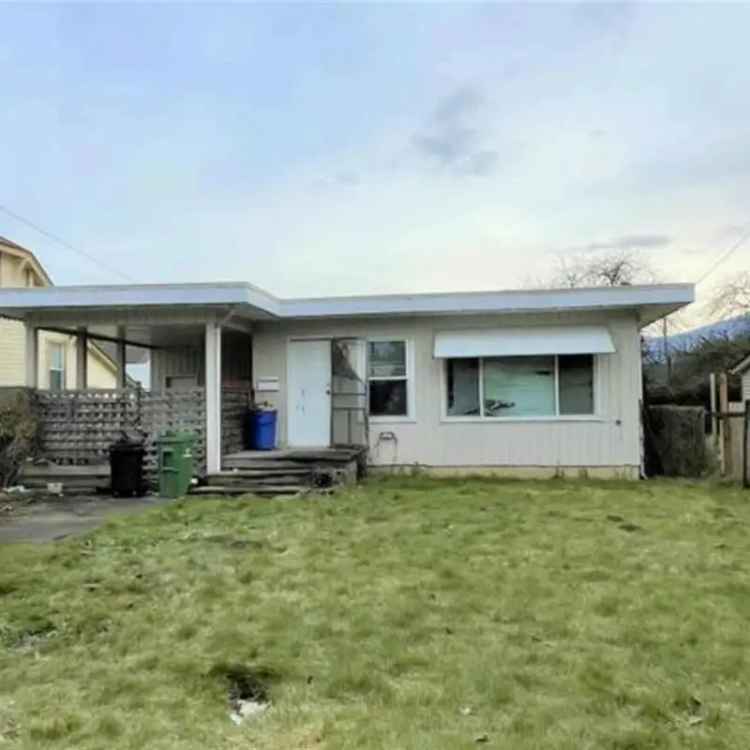 Chilliwack 2 Bedroom Rancher House for Sale - Investment Opportunity