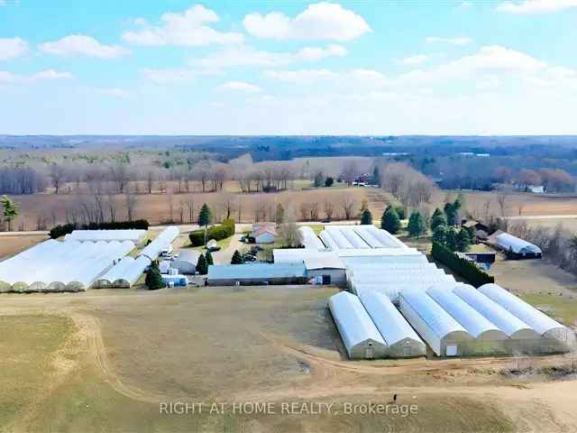 Turnkey 23.5-Acre Farm Near GTA with Greenhouses and Expansion Potential