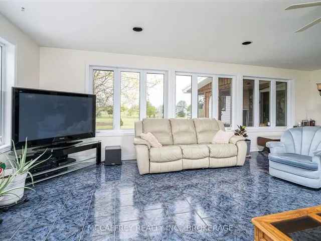 2-Acre Landscaped Bungalow with Mature Trees and Family-Friendly Features