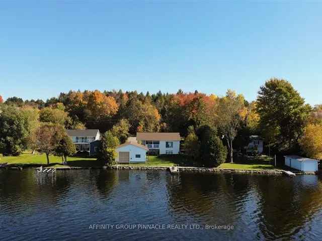 Waterfront Home on Sturgeon Lake with Garage and Stunning Sunsets