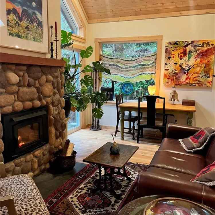 Custom Built Home on Forested Hillside Near Whaletown