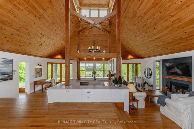 Buy Lakefront Cottage in Muskoka with Expansive Timber Ceilings