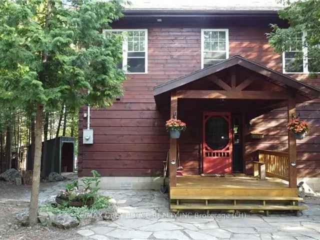 Waterfront Log Home on Shouldice Lake - 3 Beds, 2 Baths, Bunkies, Hot Tub