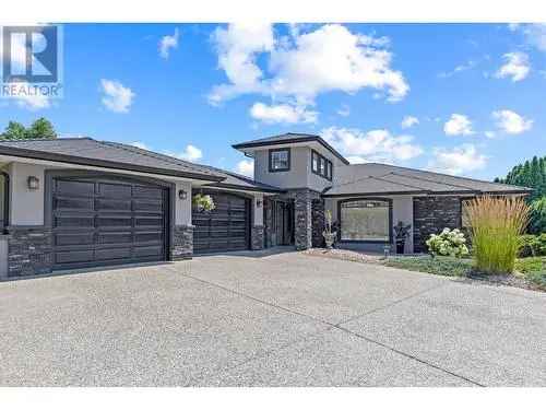 Walkout Rancher Home in West Kelowna with Lake Views