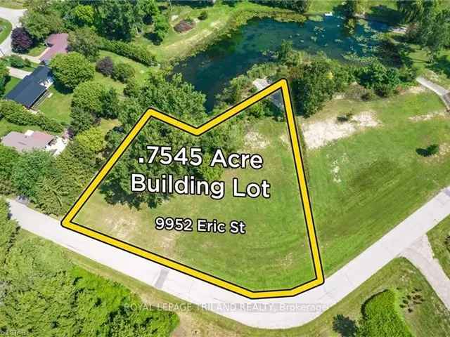 Grand Bend Port Franks Building Lot .89 Acre