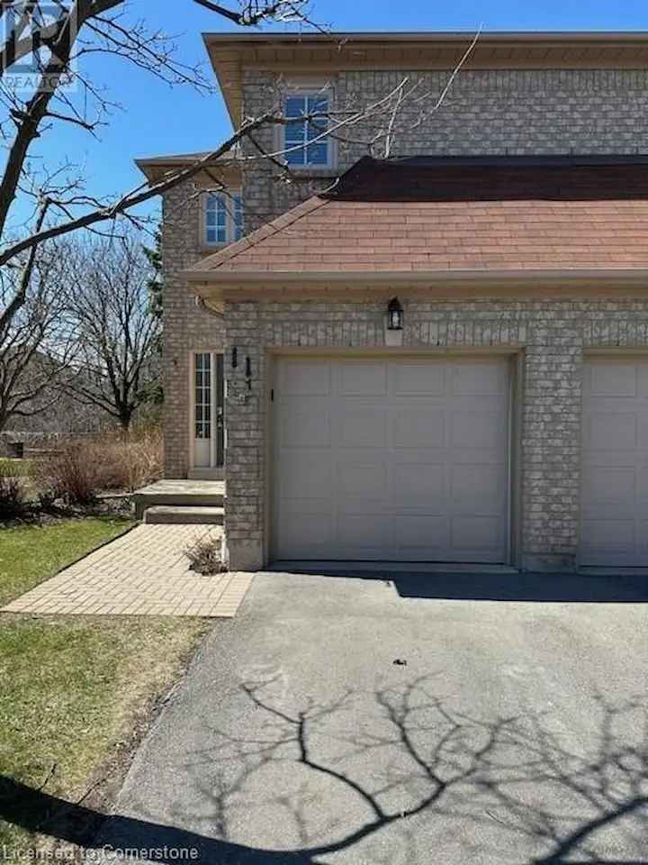 End Unit Townhouse Backing onto Greenspace 3 Beds 3 Baths