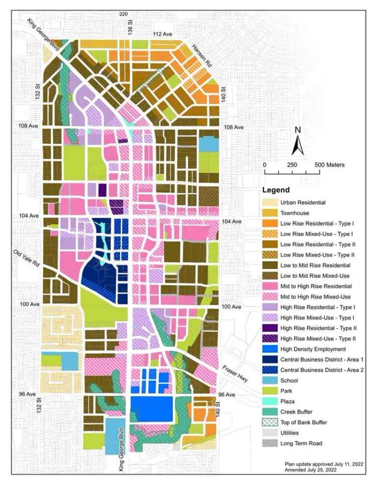 Surrey Land Assembly Opportunity Near City Hall Multi Family Zoning