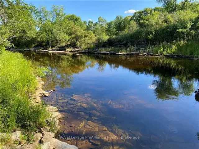 Napanee River Waterfront Property with 530ft of Shoreline