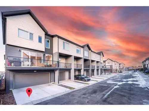 Townhouse for Sale in Skyview Ranch Calgary with Double Attached Garage