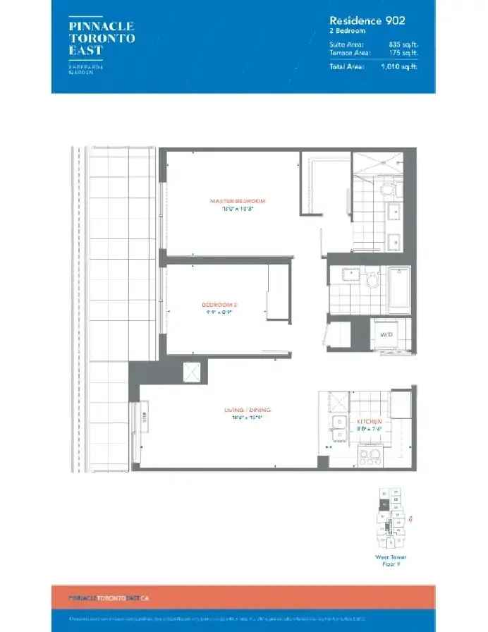 Pinnacle Toronto East West Tower Condo Assignment 2 Bed 2 Bath