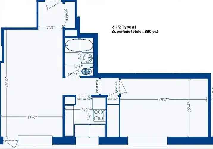Ahuntsic Ouest 3 1 2 Apartment near Bois de Boulogne Train Station