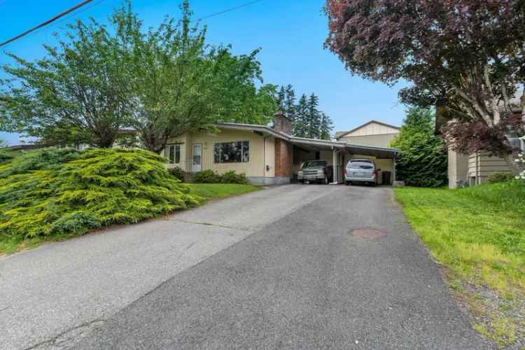 4 Bedroom Rancher in Central Abbotsford Great for First Time Home Buyers