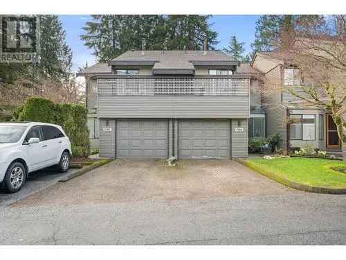 For Sale End Unit Townhouse in Handsworth North Vancouver with Privacy Features