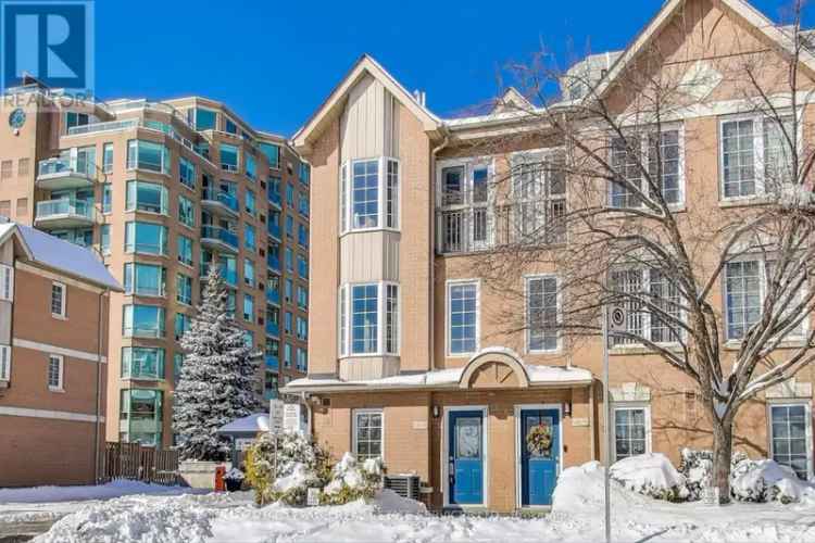 Executive townhouse for sale in Mimico with private backyard and garden