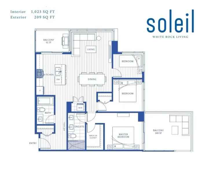 A $988,000.00 Apartment/Condo with 3 bedrooms in White Rock, South Surrey White Rock