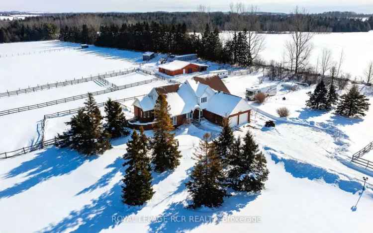 22.5 Acres Country Home with Barn Heated Pool and Creek