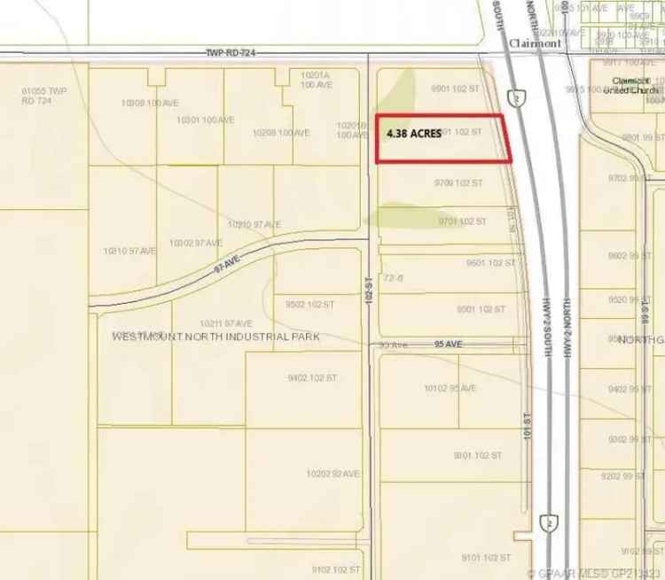 Land For Rent in Hamlet of Clairmont, Alberta