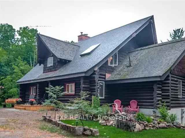 Mountaintop Log Home with Custom Features and In-Law Suite