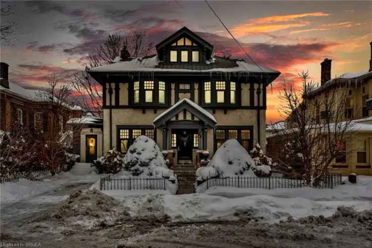 Buy Tudor Revival House in Dufferin Brantford with Historic Character