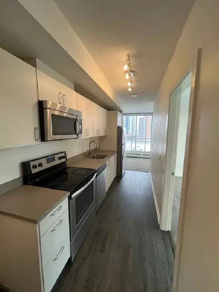 Downtown Condo Close to CTrain, Availabe Immediately! Gym, Patio