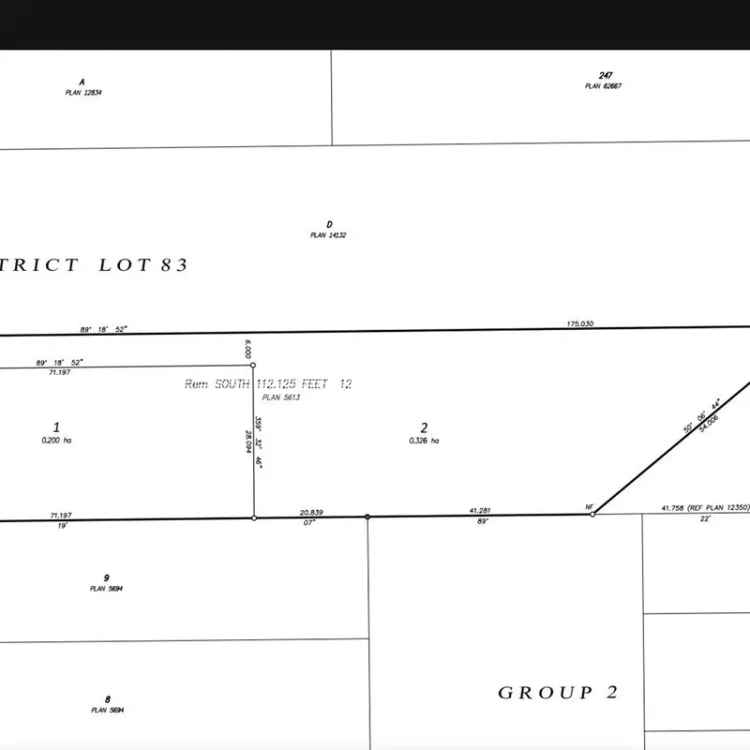 Yarrow Lot for Sale - 08 Acre Private Build Site