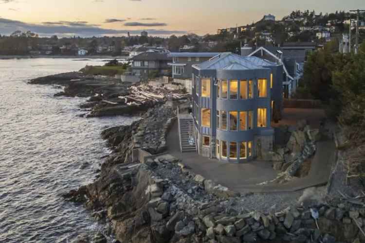 ​Oak Bay Oceanfront Home With 270-Degree Views Asks $3.7M