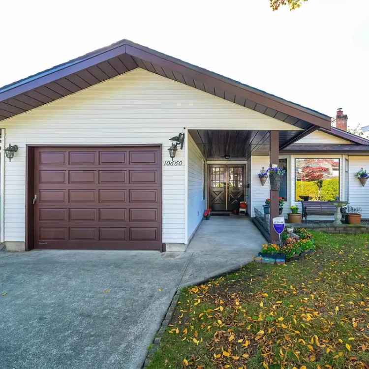 Charming House for Sale in Steveston North with Beautiful Backyard Garden