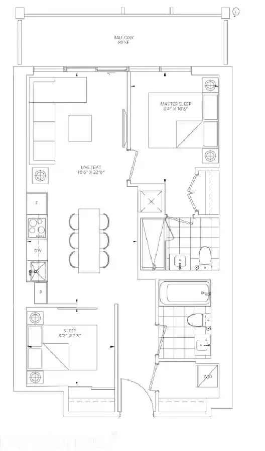 Rent Brand New Apartment Yonge and Queen 2 Bed 2 Bath with Amenities