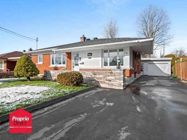 Brick Bungalow for Sale with Detached Garage and 3-Season Veranda