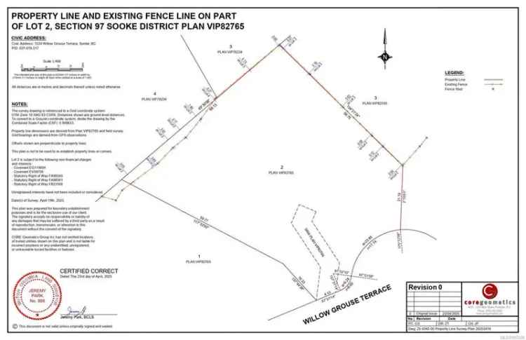 Dream Home Lot in Peaceful East Sooke