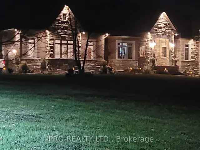 624 Acre Ravine Lot Custom Stone Brick Home