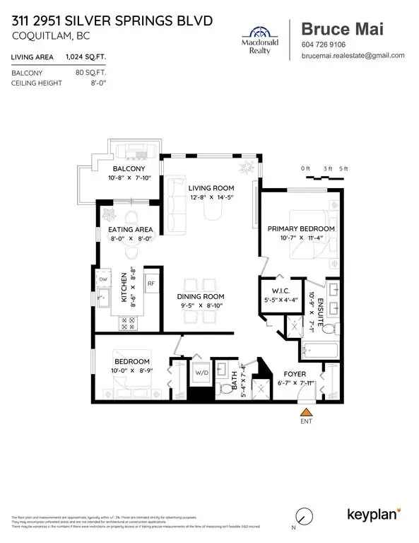 Whistler Inspired Silver Springs Luxury Condo 1000+ sq ft