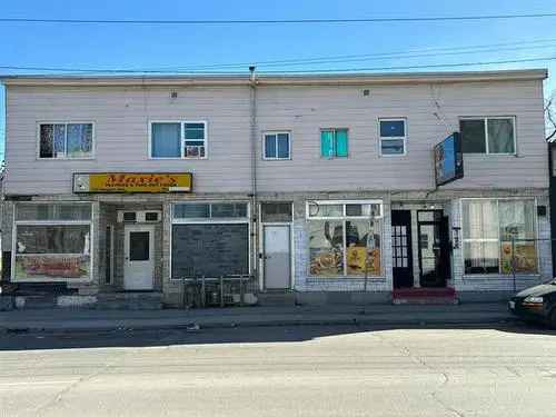 For Sale Retail Building in Daniel Mcintyre Winnipeg with Restaurants and Leased Suites