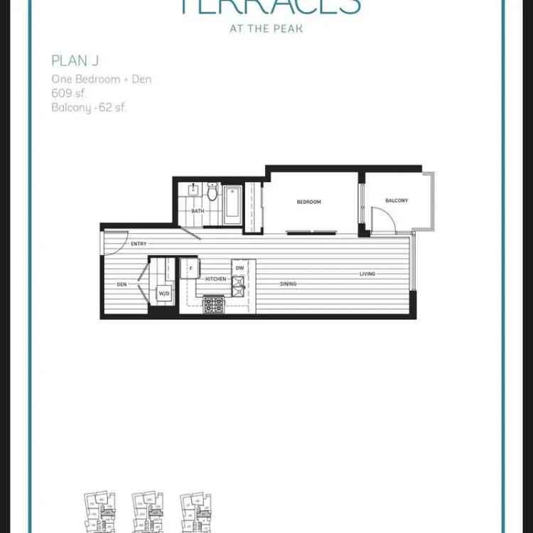 1 Bed + Den Condo at Terraces at the Peak SFU - Investor or Homeowner