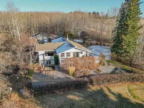 40-Acre Hillside Bungalow near Red Deer