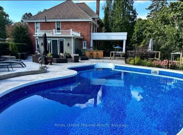 1890 Red Brick Home Union Ontario 3 Beds 2 Baths Inground Pool 5 Bay Garage
